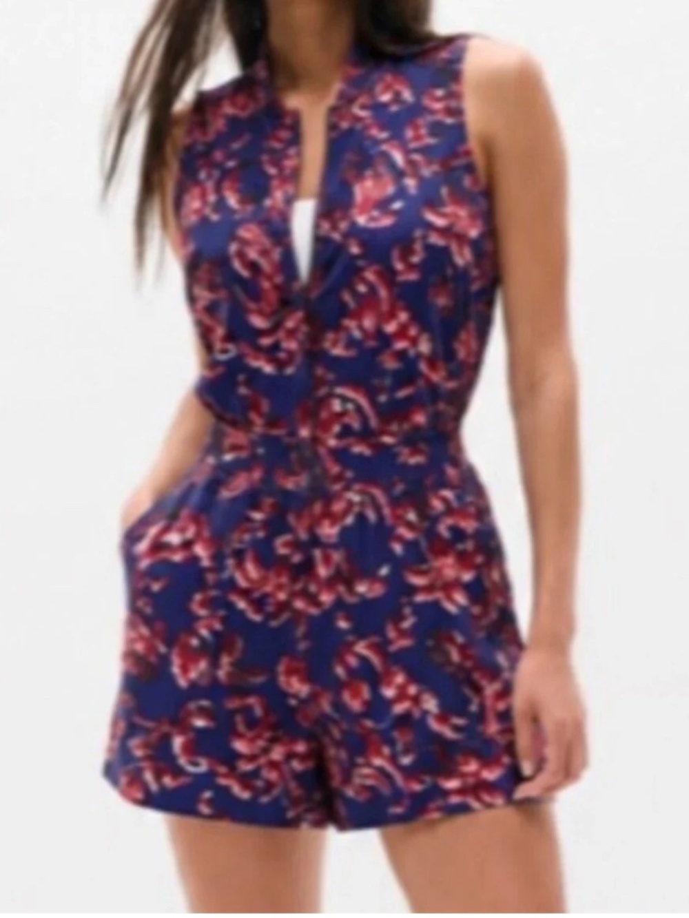 Athleta Brooklyn Utility Romper Size 4